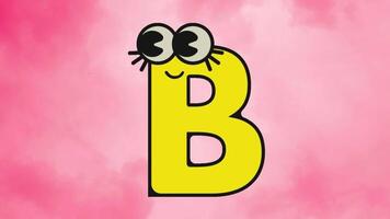 abc dessin animé lettre animer alphabet apprentissage pour des gamins a B c d pour garderie rimes préscolaire apprentissage s. video