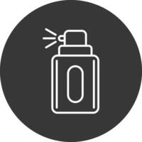 Deodorant Line Inverted Icon Design vector