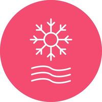 Defrost Multi Color Circle Icon vector