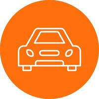 Car Multi Color Circle Icon vector