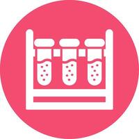 Test Tubes Multi Color Circle Icon vector