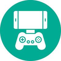 Mobile Game Multi Color Circle Icon vector
