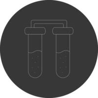 Test Tubes Line Inverted Icon Design vector