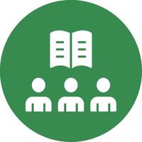 Team Learning Multi Color Circle Icon vector