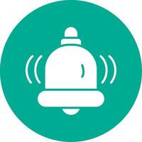 School Bell Multi Color Circle Icon vector