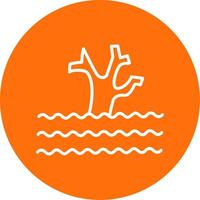Flood Multi Color Circle Icon vector