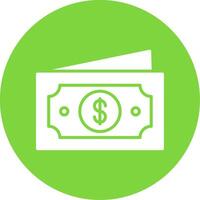 Paper Money Multi Color Circle Icon vector