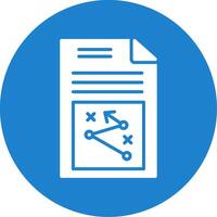 Business Strategy Multi Color Circle Icon vector
