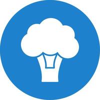 Broccoli Multi Color Circle Icon vector