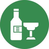 alcohol multi color circulo icono vector