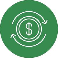 Business Continuity Multi Color Circle Icon vector