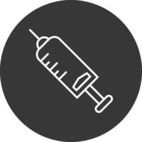 Injection Line Inverted Icon Design vector