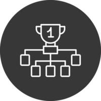 League Line Inverted Icon Design vector