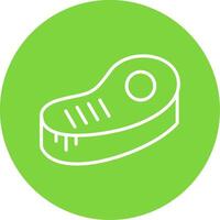 Steak Multi Color Circle Icon vector