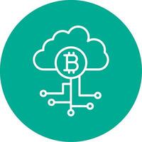Cloud Technology Multi Color Circle Icon vector