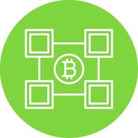 Blockchain Blockchain Multi Color Circle Icon vector