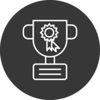 Achievement Line Inverted Icon Design vector