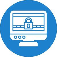 Ransomware Multi Color Circle Icon vector
