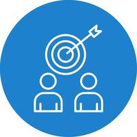 Business Targeting Multi Color Circle Icon vector