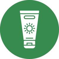 Sun Cream Multi Color Circle Icon vector