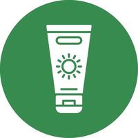 Sun Cream Multi Color Circle Icon vector