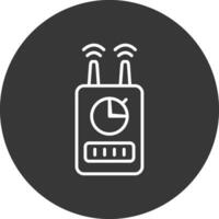 Device Line Inverted Icon Design vector