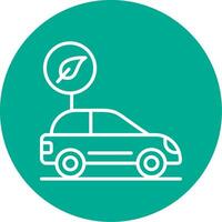 Zero Emission Multi Color Circle Icon vector