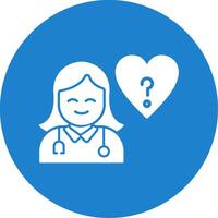 Ask a Doctor Multi Color Circle Icon vector