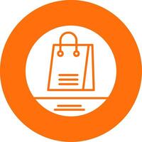 Shopping Bag Multi Color Circle Icon vector