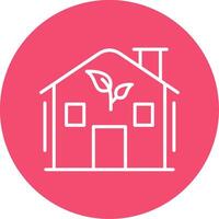 Low Energy House Multi Color Circle Icon vector