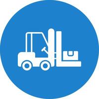 Forklift Multi Color Circle Icon vector