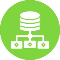 Big Data Multi Color Circle Icon vector