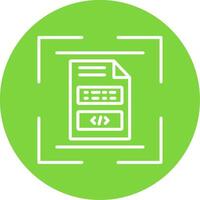 Document Scan Multi Color Circle Icon vector