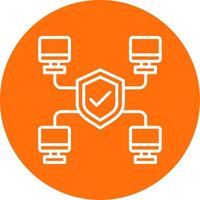 Network Multi Color Circle Icon vector