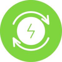 Electricity Multi Color Circle Icon vector