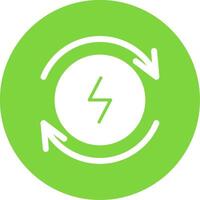 Electricity Multi Color Circle Icon vector