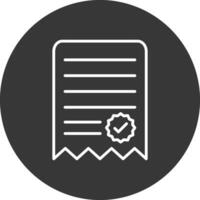 Notes Line Inverted Icon Design vector