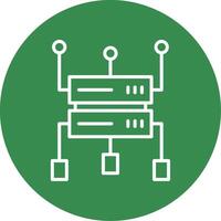 Data Structure Multi Color Circle Icon vector