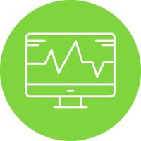 System Monitoring Multi Color Circle Icon vector