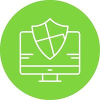 Protection Multi Color Circle Icon vector
