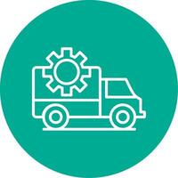 Transportation Management Multi Color Circle Icon vector