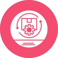 Integrated Logistics Multi Color Circle Icon vector