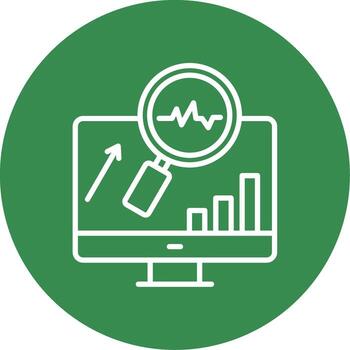 sistema supervisión multi color circulo icono vector