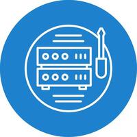 Tech Support Multi Color Circle Icon vector