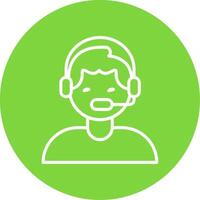 Assistance Multi Color Circle Icon vector