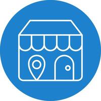 Store Locator Multi Color Circle Icon vector