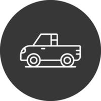 Pickup Line Inverted Icon Design vector