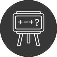 Theory Line Inverted Icon Design vector