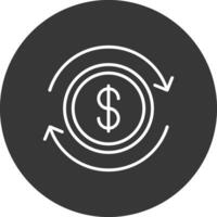 Business Continuity Line Inverted Icon Design vector