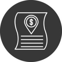 Local Business Line Inverted Icon Design vector